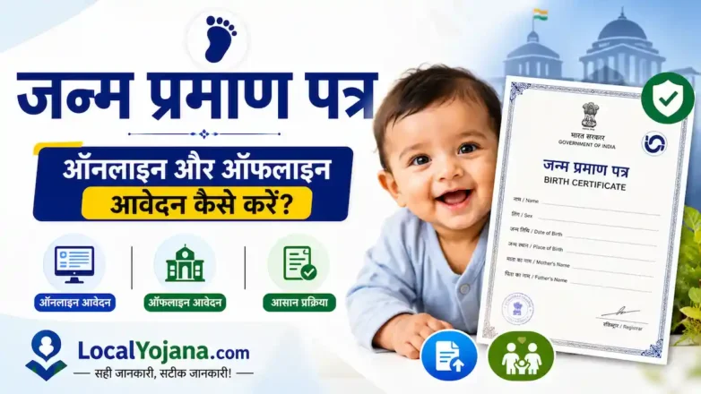 बच्चे का जन्म प्रमाण पत्र (Birth Certificate) ऑनलाइन आवेदन प्रक्रिया