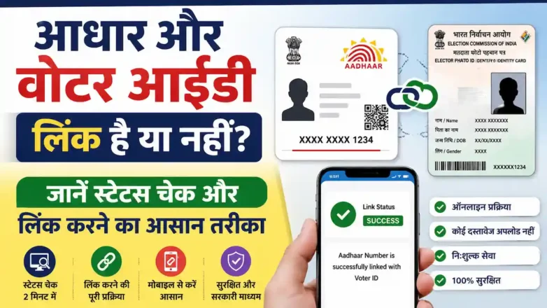 aadhar voter id link स्टेटस चेक और ऑनलाइन लिंक करने की प्रक्रिया