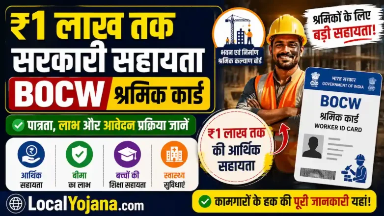 BOCW Shramik Card Benefits and Online Apply