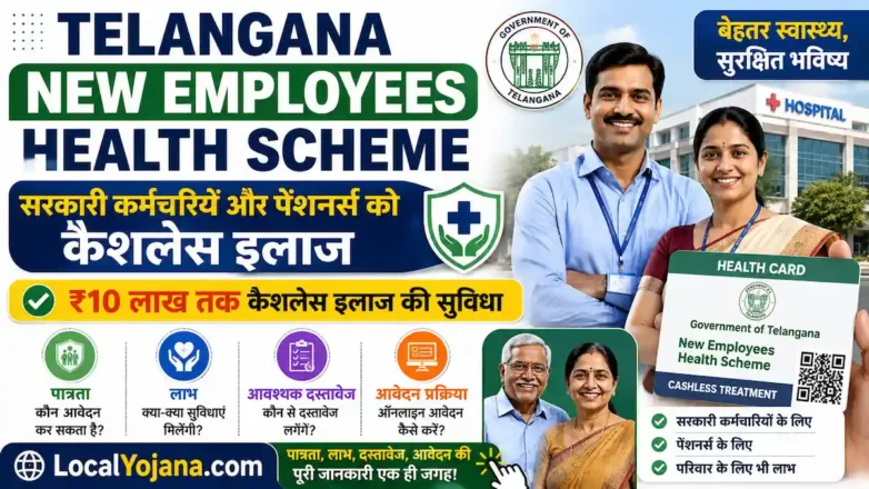 Telangana New Employees Health Scheme सरकारी कर्मचारियों और पेंशनर्स के लिए कैशलेस इलाज