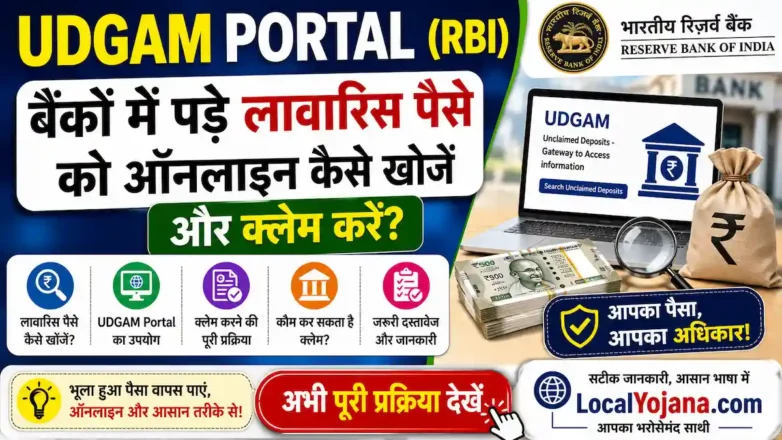 उद्गम पोर्टल (UDGAM Portal RBI) से अनक्लेम्ड डिपॉजिट कैसे खोजें
