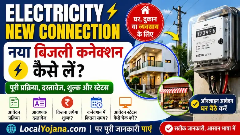 New Connection online apply process documents and meters