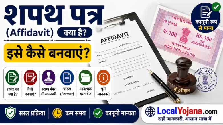 शपथ पत्र Affidavit कैसे बनवाएं प्रारूप और दस्तावेज की पूरी जानकारी