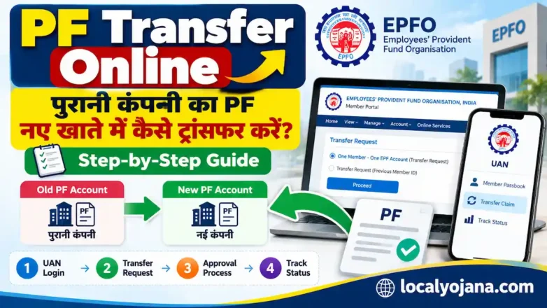 PF Transfer Online Process - पुरानी कंपनी का PF नए खाते में कैसे ट्रांसफर करें